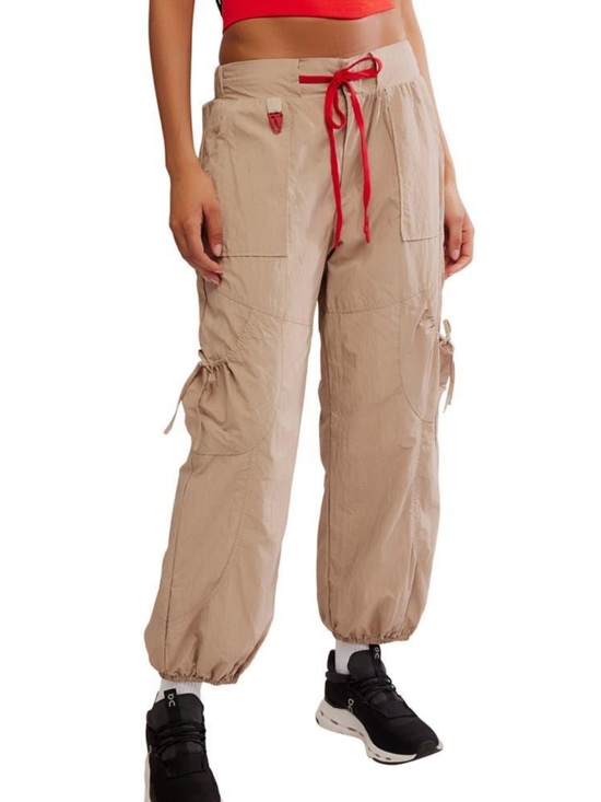 FP Movement by Free People Pants - NWT Free People Movement High Point Hiking Joggers with Red Drawstring Size S